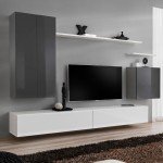 Стенка SWITCH II - Graphite/White