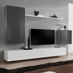 Стенка SWITCH II - Graphite/White