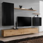 Стенка SWITCH II - Black/Wotan