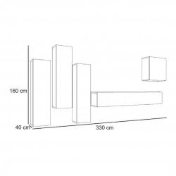 Стенка SWITCH III - Black/White Стенка SWITCH III - Black/White