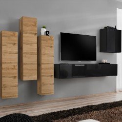 Стенка SWITCH III - Wotan/Black Стенка SWITCH III - Wotan/Black