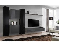 Стенка SWITCH VI - Black/Graphite