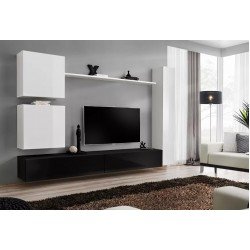 Стенка SWITCH VIII - White/Black Стенка SWITCH VIII - White/Black