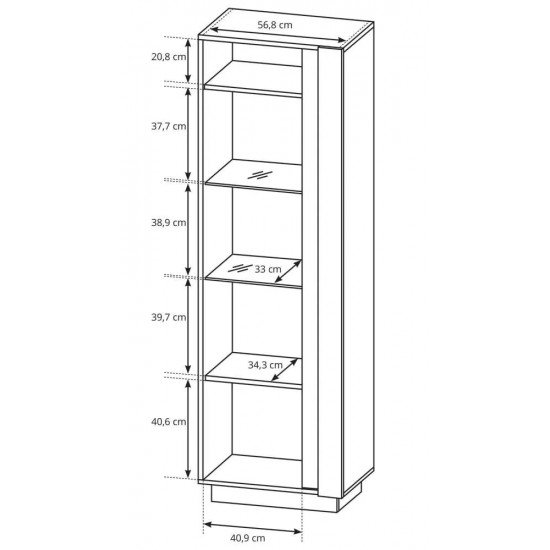 Витрина ARCO WHITE (B60)