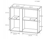 Витрина ARCO WHITE (D96W)