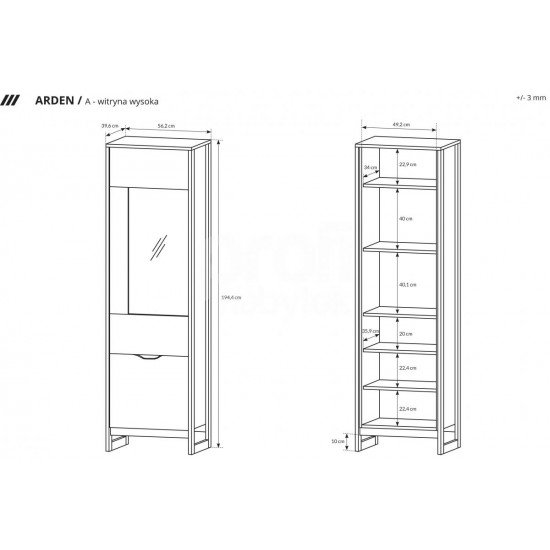 ARDEN Витрина Мебель, Модульная мебель, Витрины в гостиную, Коллекция ARDEN