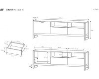 ARDEN Телевизионная тумба Мебель, Модульная мебель, Телевизионные тумбы (TV), Коллекция ARDEN