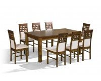 Обеденный стол PREZYDENT 1 Мебель, Обеденные гарнитуры, Гарнитуры обеденные деревянные, Столы и Стулья, Столы деревянные, Столы обеденные
