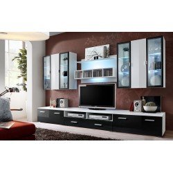 QUADRO White/Black стенка в гостиную QUADRO White/Black стенка в гостиную