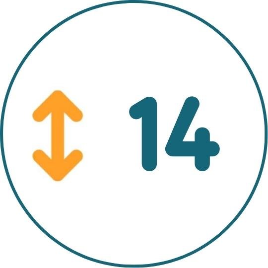 Высота матраса 14 см