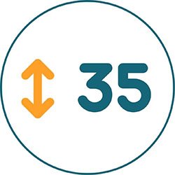 Высота матраса 35 см Высота матраса 35 см